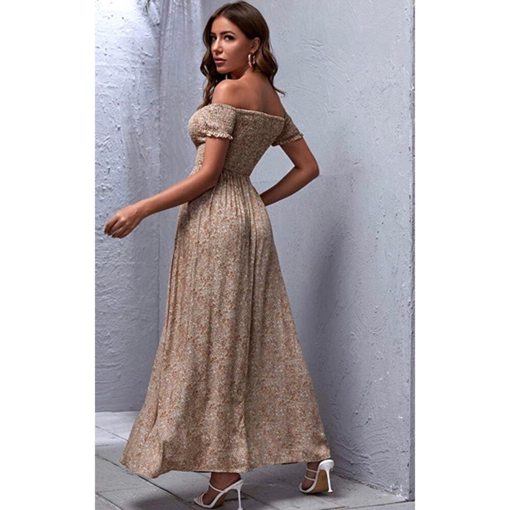 Off Shoulder Boho Dress - Size Small (see measurements) - Picture 2 of 6